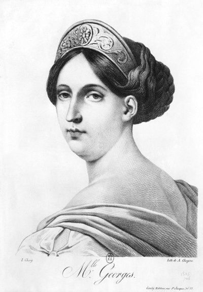 Mademoiselle George, 1825 by Philippe Chery